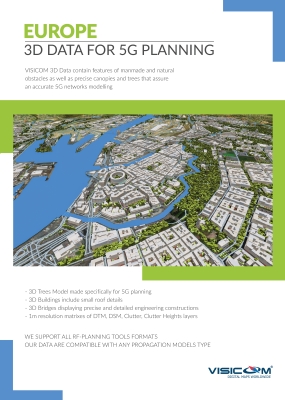 VISICOM 3D GEODATA FOR EUROPEAN 5G NETWORK DEPLOYMENT